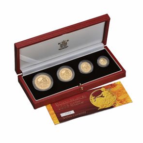2005 Elizabeth II Britannia Gold Proof 4 Coin Set