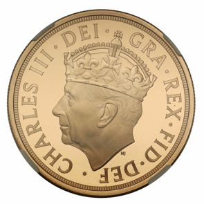 2023 Charles III Gold Proof Five-Sovereign Coin