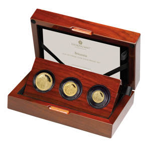2025 Britannia UK Three-Coin Gold Proof Set