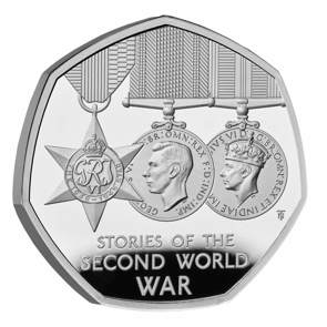 Stories of the Second World War 2025 UK 50p Silver Proof Coin
