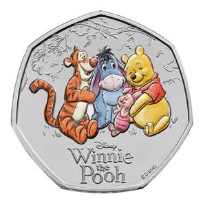 100 Years of Winnie the Pooh – Friendship 2026 UK 50p Brilliant Uncirculated Colour Coin