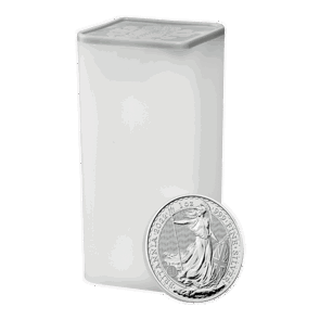 Britannia 2022 1 oz Silver Bullion Twenty Five Coin Tube